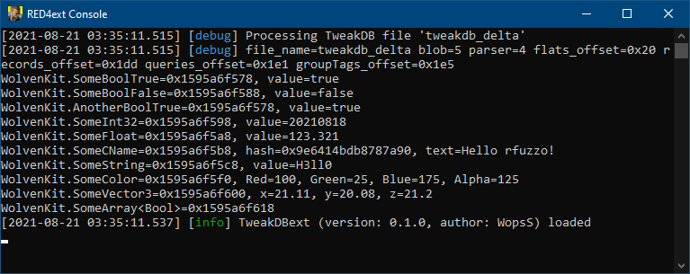 TweakDBext