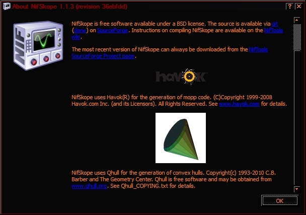 Nifskope 1.1.3 sp build for MW only