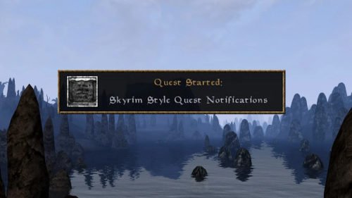 Подробнее о "Оповещения о квестах в стиле Skyrim"