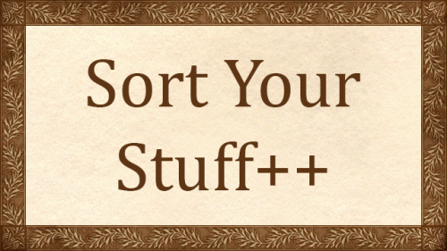 Подробнее о "Sort Your Stuff++"
