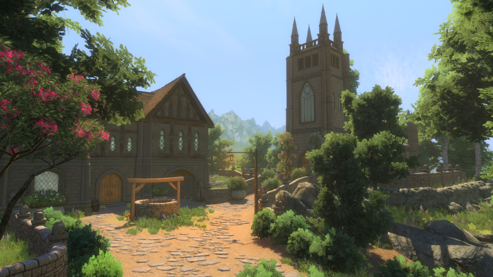 Skyblivion_Outside_Weynon_Priory_Daytime.png