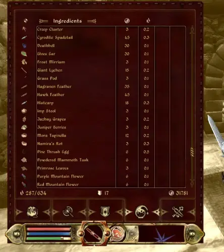 Подробнее о "Skyrim Ingredients for Oblivion"
