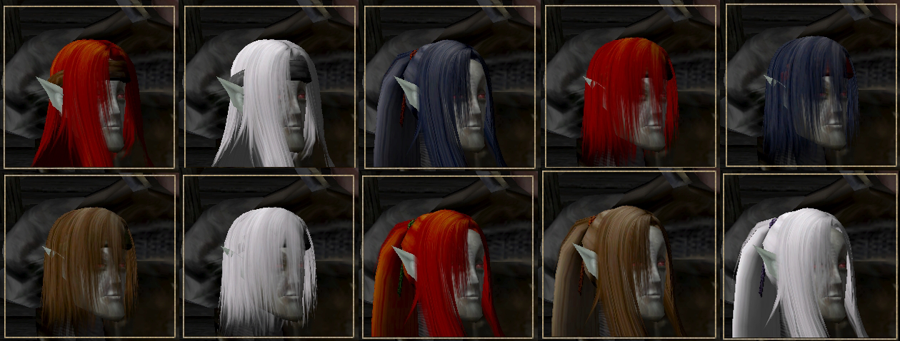 Ren's Oblivon Hair for Morrovind