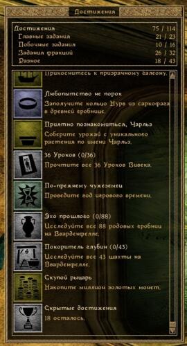 Подробнее о "Пакет достижений для Morrowind"